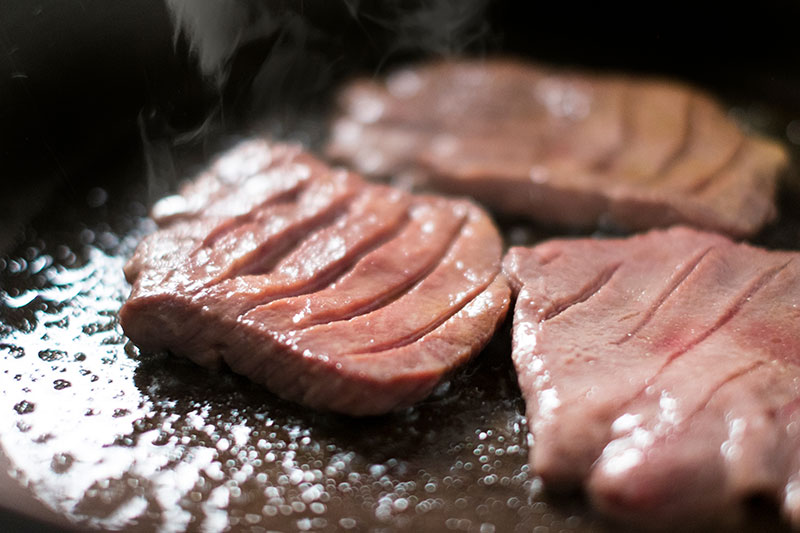 厚切り牛たんのおいしい焼き方